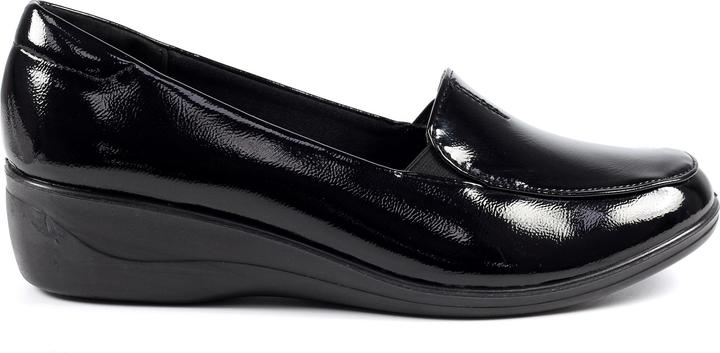 Actual product image Lunar Womens/Ladies Elsbeth Leather Glossy Shoes (41)