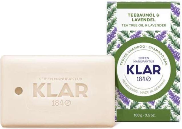 Produktbild Klar Festes Shampoo Teebaumöl & Lavendel 100 g (Festes Shampoo)