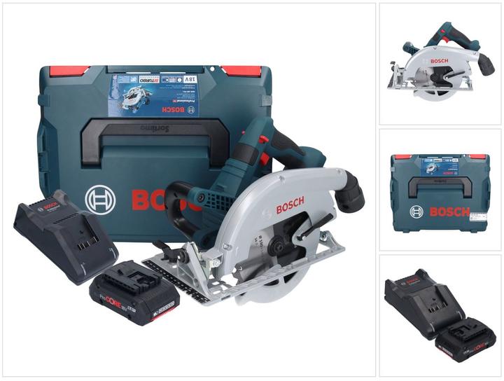 Actual product image Bosch Professional Bosch GKS 18V-70 L Battery Circular Saw 18 V Brushless 190 mm BITURBO + 1x ProCORE Battery 4,0 Ah +