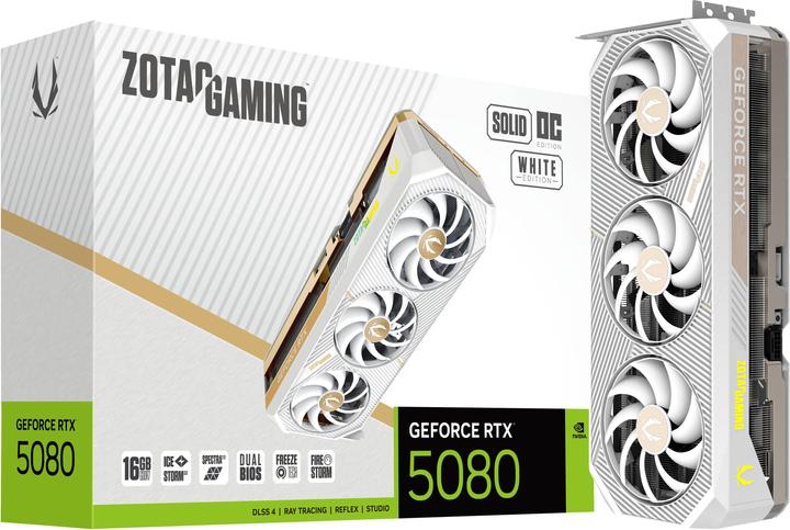 Actual product image Zotac GeForce RTX 5080 Solid OC White Edition (16 GB)