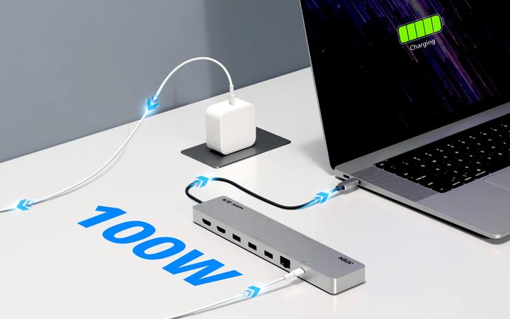 Actual product image Aten USB-C Multiport Dock 4K Dual Display (USB-C, 11 Ports)