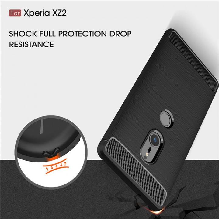 Immagine prodotto Screenguard Sony Xperia XZ2 Cover Carbon Brushed Soft TPU (Sony Xperia XZ2)