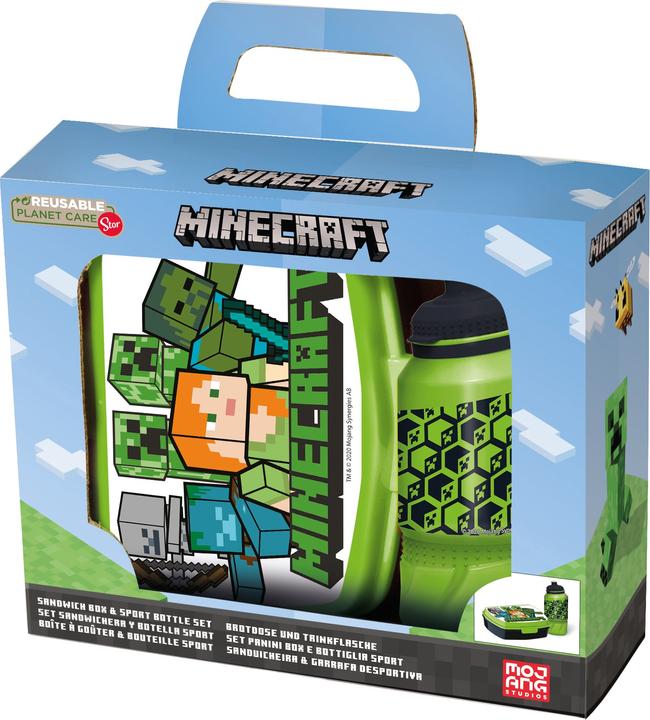 Actual product image Minecraft Stor - Lunchbox & Water Bottle - (40443)