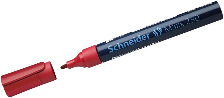 Produktbild Schneider Permanentmarker Maxx 230 Strichstärke: 1-3 mm Schreibfarbe: rot (Rot, 3 mm, 1 x)
