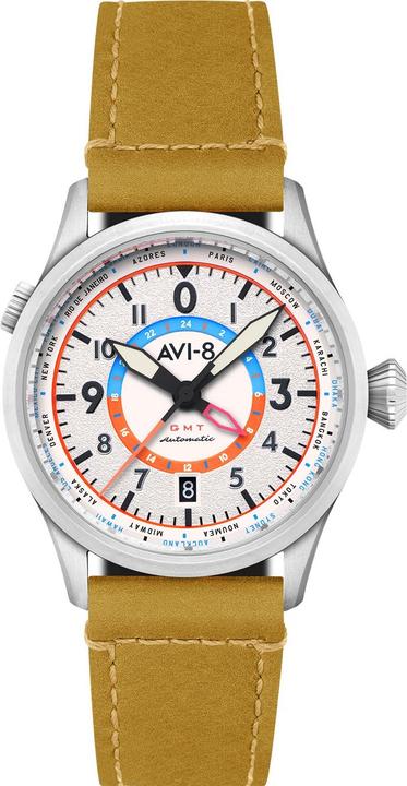 Actual product image AVI-8 AV-4120-02 Wingman Worldtimer GMT (Pilot watch, 41 mm)