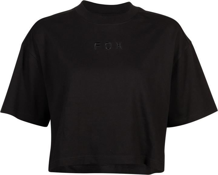 Fox Tee 23 W Wordmark Os Crop Blk L (L)