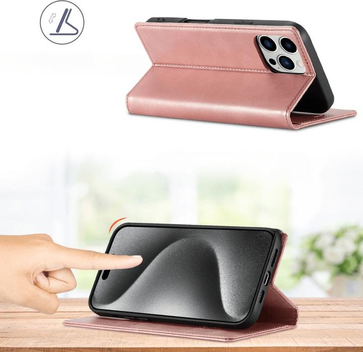 Immagine prodotto LC.Imeeke iPhone 16 Pro Max - Custodia Flip Vintage (Apple iPhone 16 Pro Max)