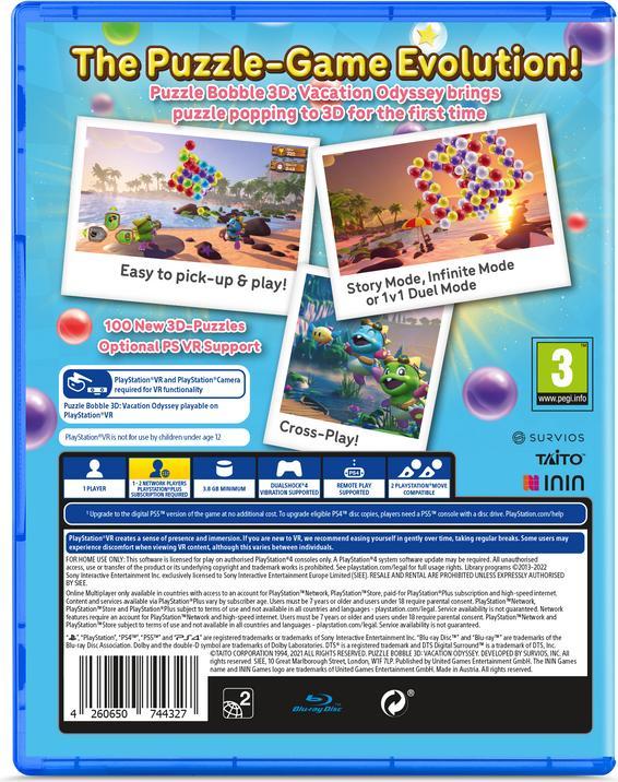 Actual product image ININ Games Puzzle Bobble 3D: Vacation Odyssey (PS4)