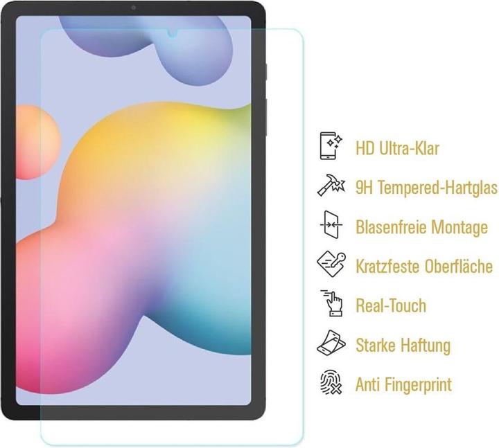 Produktbild Protectorking 2x echtes Tempered 9H Panzerhartglas 3D KLAR (2 Stück, Galaxy Tab S6 Lite)