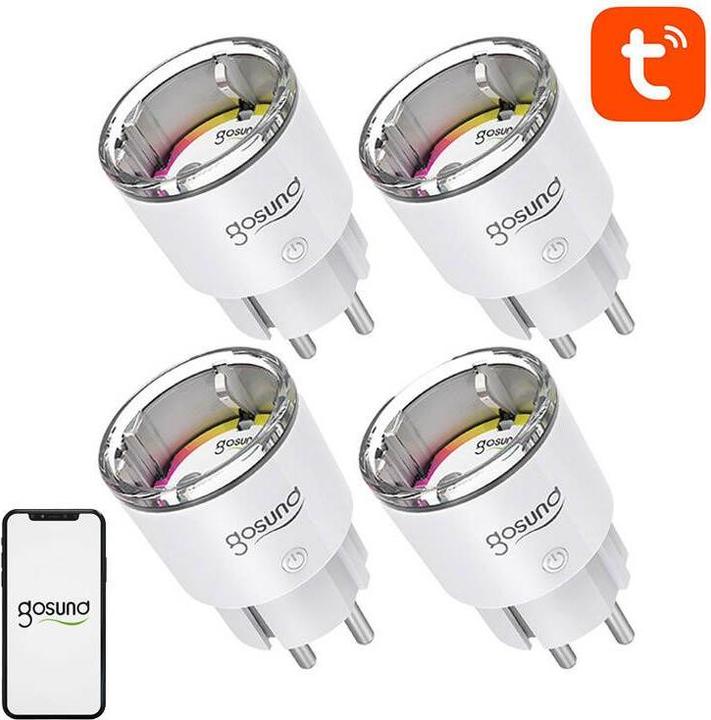 Gosund EP2 WiFi smart socket, 4 pieces (four-pack) 10A Tuya