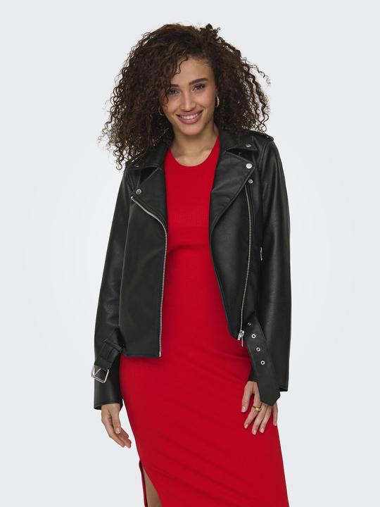Actual product image Only Onlmille Faux Leather Biker Jacket Otw (L)