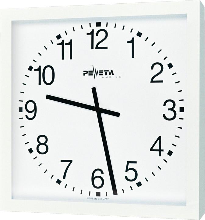 Produktbild Peweta Grossraum-Wanduhr 40x40 cm, Batteriebetrieb