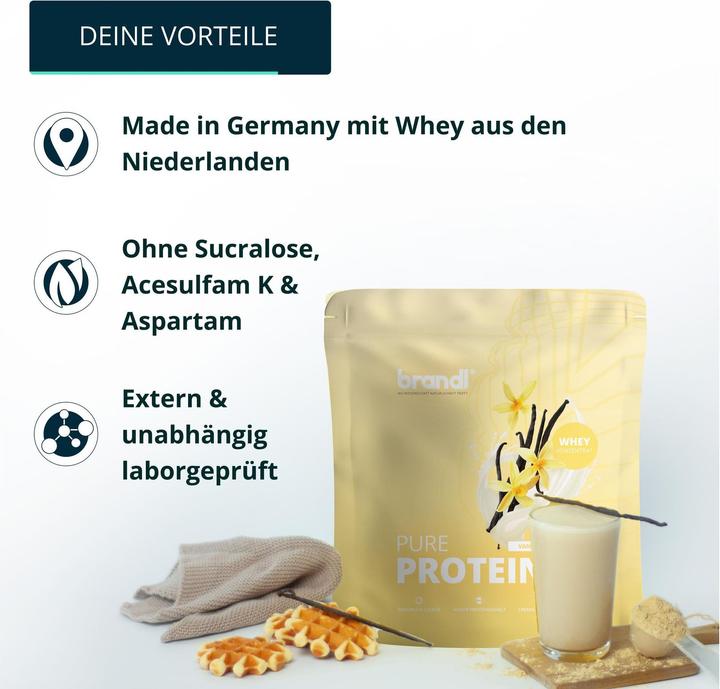 Produktbild Brandl-Nutrition Pure Protein (Vanille, 1 Stk., 1000 g)