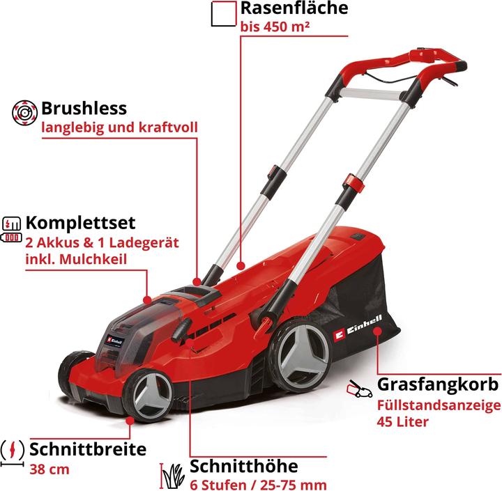 Image du produit Einhell GP-CM 36/450 Power X-Change (Fonctionnement sur batterie)