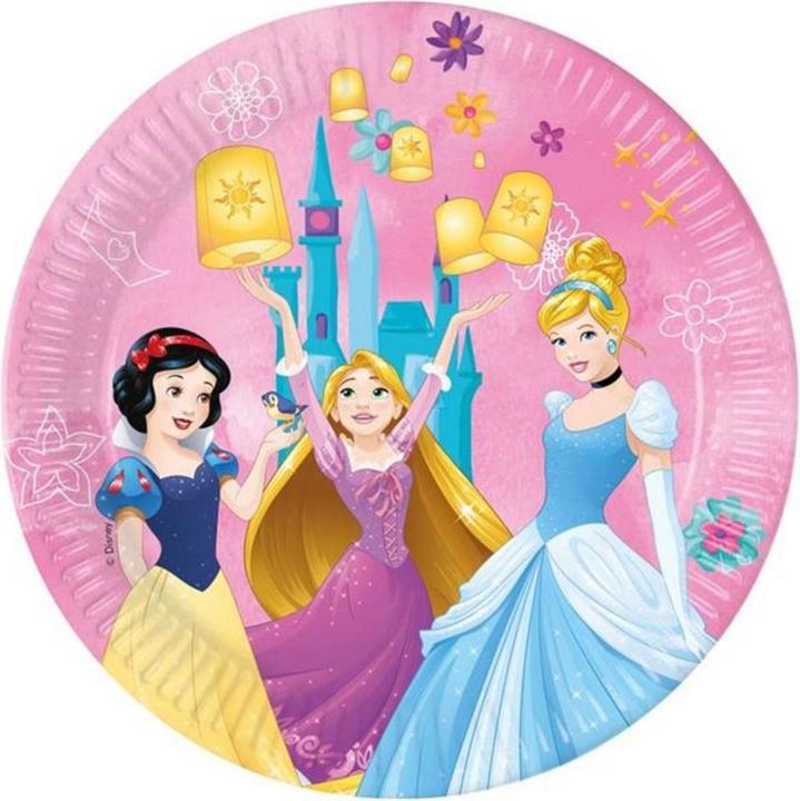 Image du produit Amscan Assiette jetable Princess 8 pièces (8 x)
