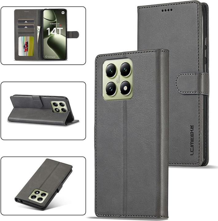 Actual product image LC.Imeeke Xiaomi 14T - Leather Case Cover (Xiaomi 14T)