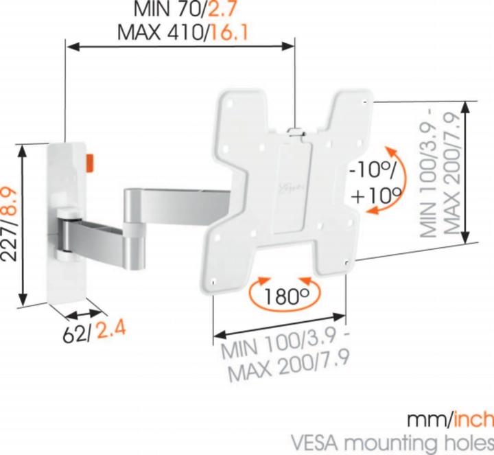 Image du produit Vogels Mur 3145 (Mur, 40", 15 kg)