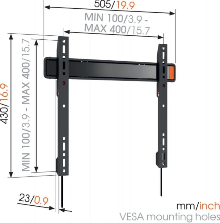Produktbild Vogels Wall 3205 (Wand, 55", 50 kg)