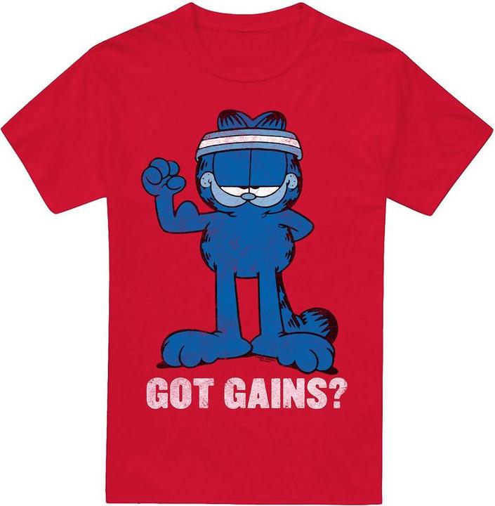 Actual product image Garfield Mens Got Gains T-Shirt (4XL)
