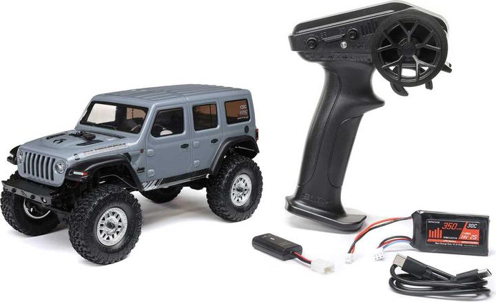 Image du produit Axial Scale Crawler SCX24 Jeep JLU Wrangler Gris, RTR (RTR Prêt à fonctionner)