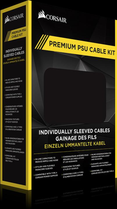 Produktbild Corsair Premium Sleeved Kabel-Set