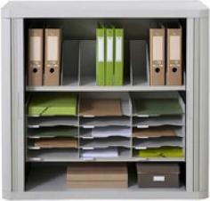 Actual product image Paperflow Document compartment, 10 compartments, fixed partition, black, made of polystyrene, 10 (A4)