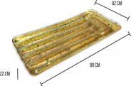 Jet Lag aufblasbare Matratze mit goldenen Pailletten 181cm