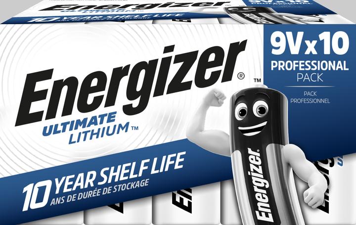 Actual product image Energizer Ultimate Lithium (10 pcs., 9V Block)