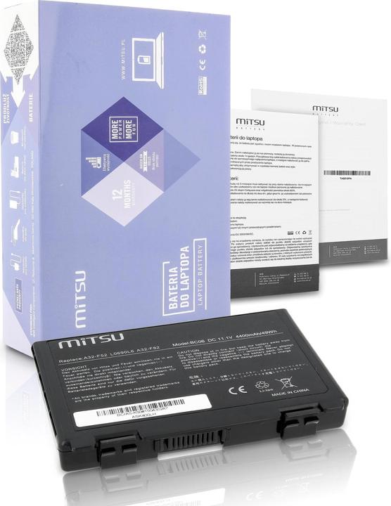 Image du produit Mitsu BATTERY BC/AS-K50 (ASUS 4400 MAH 49 WH) - Batterie (6 cellules, 4400 mAh)