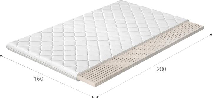 ELTAP Topper latex (160 x 200 cm)