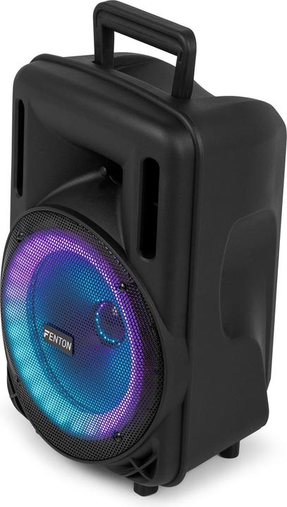 Image du produit Fenton Speaker Bluetooth - FT08LED MK2 karaoke box met LEDâ€™s, accu en microfoon - Voor (Actif)