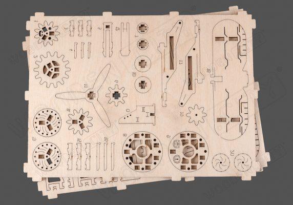 Actual product image WoodenCity Biplane airplane