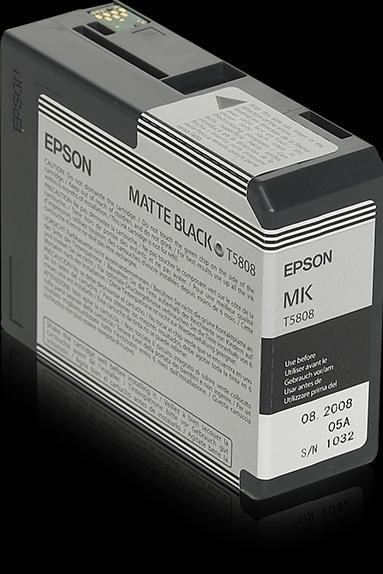 Actual product image Epson T5808 (MBK)