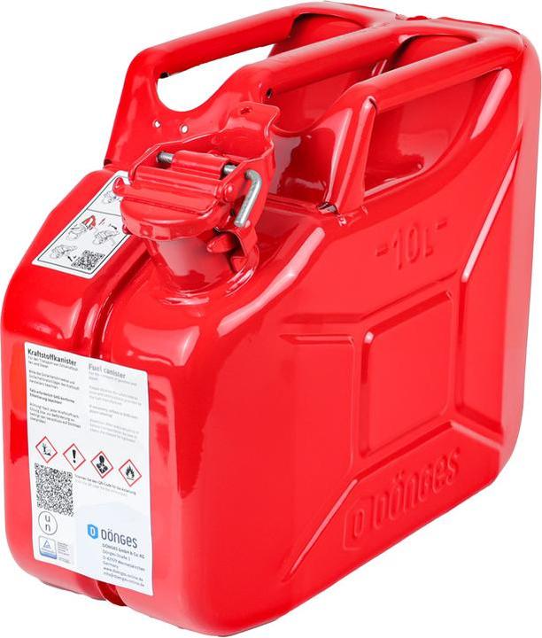 Produktbild Dönges Stahlblech-Benzinkanister, 10 l, rot