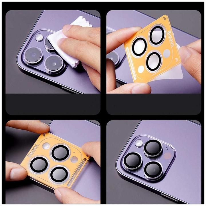 Image du produit Baseus Lens Protector Glare Repelling Corning pour iPhone 14 Pro/14 Pro Max (80 pièce(s), Apple iPhone 14 Pro)