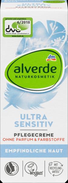 Produktbild dm alverde Ultra Sensitiv (50 ml, Tagescreme)
