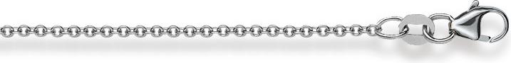 Image du produit Natsumi Schmuck Collier en or blanc 14K/585 Ancre ronde 1.5mm (Or blanc 750/18 K, 45 cm)