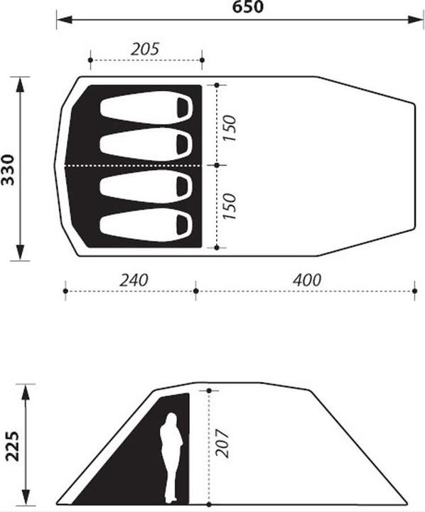 Produktbild Nomad Dogon 4 (+2) Air Tent (Tunnelzelt, 36.20 kg, 4 Personen)