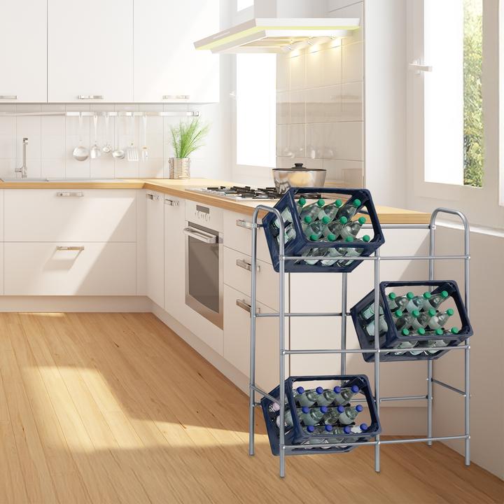 Image du produit Relaxdays Rayonnage à bouteilles (96 x 33 x 116 cm)