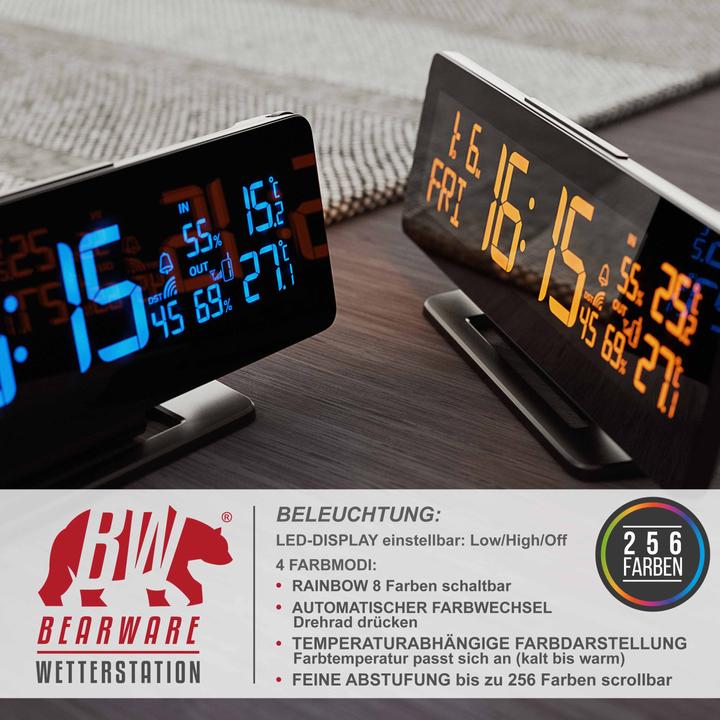 Image du produit Bearware Station météo sans fil avec capteur extérieur