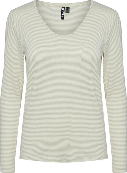 Pieces Pcbillo Ls V-Neck Lurex Stripes Noos