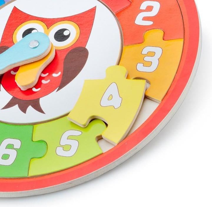 Actual product image New Classic Toys Puzzle clock owl