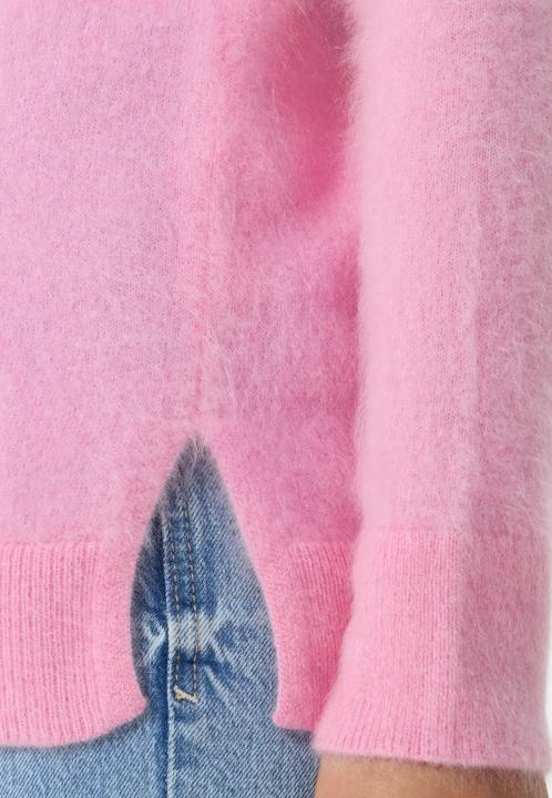 Produktbild Cash-Mere Brushed Kaschmir Rundhals Pullover mit Seitenschlitzen (L)