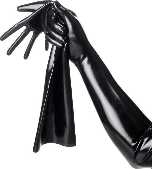 Produktbild Orrange Gummi-Handschuhe lang (XL)