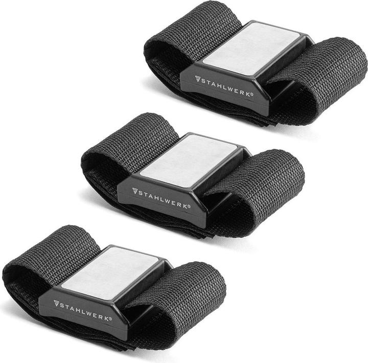 Produktbild Stahlwerk Magnetarmband für Schrauben und magnetische Kleinteile 3er Set (3 x)