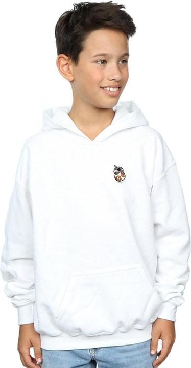 Actual product image Star Wars Boys The Force Awakens BB-8 Chest Print Hoodie (116)
