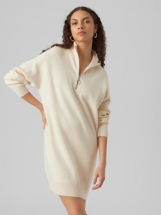 Image du produit Vero Moda VMGOLDNEEDLE LS HIGHNCK ZIPPER DRESS REP Robe en maille (XL)
