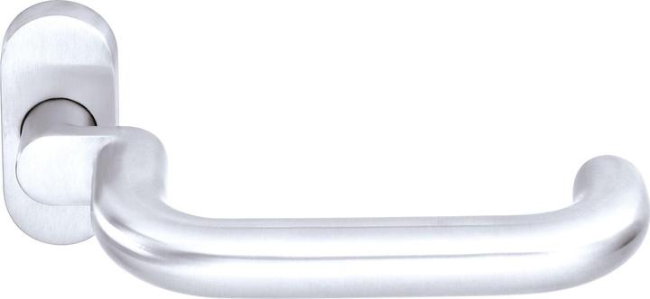 Ogro Drückerlochteil PREMIUM 8100 A FS/6621 - mit Rosette, Alu silber eloxiert (Türgarnitur)
