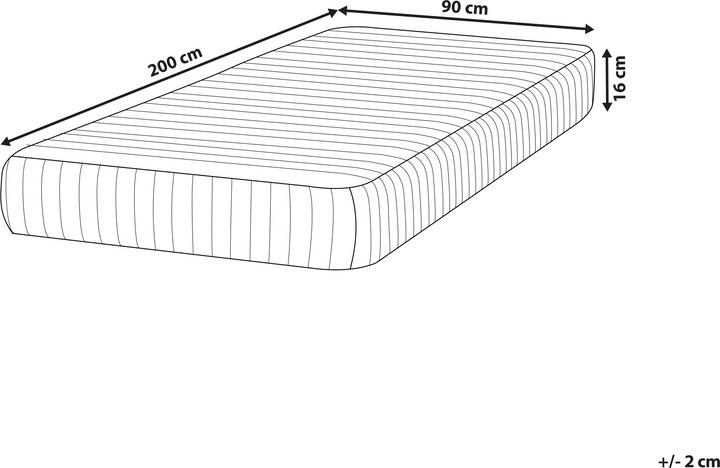 Immagine prodotto Beliani Snoozy (90 x 200 cm, Nucleo della molla)