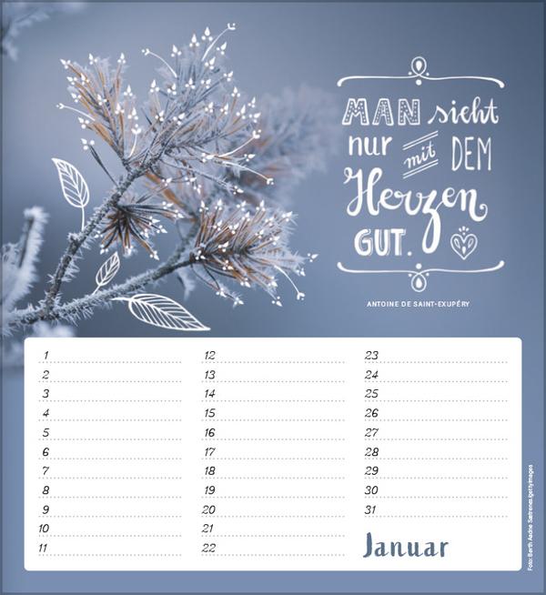 Produktbild Geburtstagskalender Im herzen barfuss (Harter Einband, Deutsch)